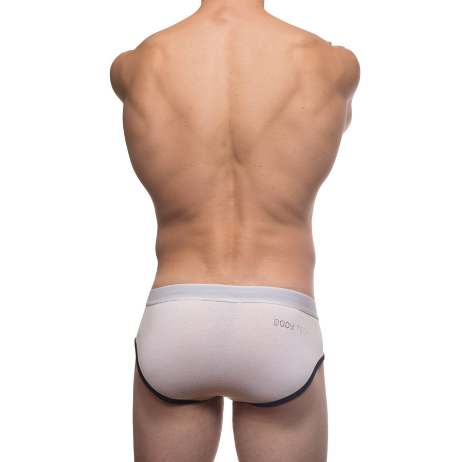 Body Tech Brief in White - Back