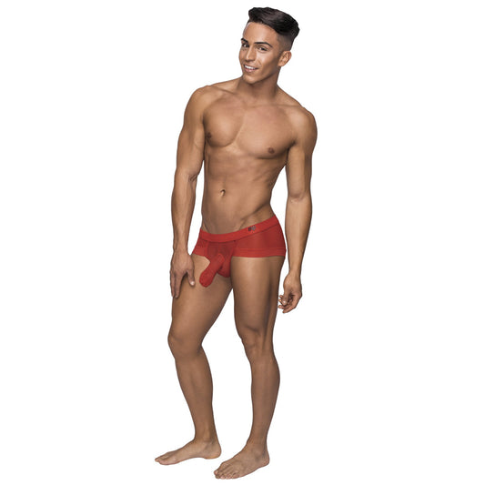 Micro Mini Hose Brief - red front